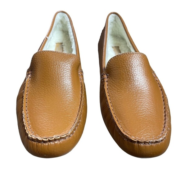 Rockport Bayview Leather Faux Fur Slip-On Shoes - Brown - Loafers Size US 11 - Picture 7 of 9